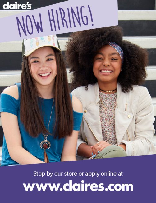 Claires Hiring Table Poughkeepsie Galleria 8979