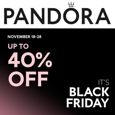 Pandora Campaign 118 Receive up to 40 off your Pandora purchase EN 1080x1080 1