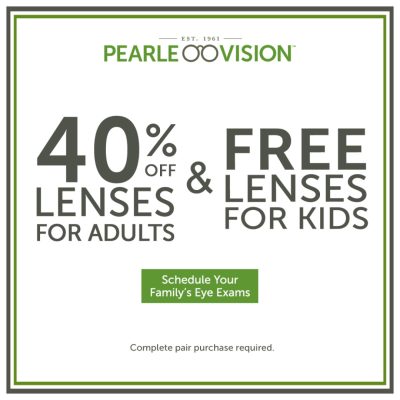 Pearle Vision Campaign 667 Family Bundle 40 off lenses for adults and Free Lenses for Kids EN 1080x1080 1 1
