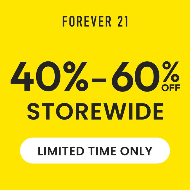 Forever 21 Campaign 275 Everything 40 60 off EN 1080x1080 2